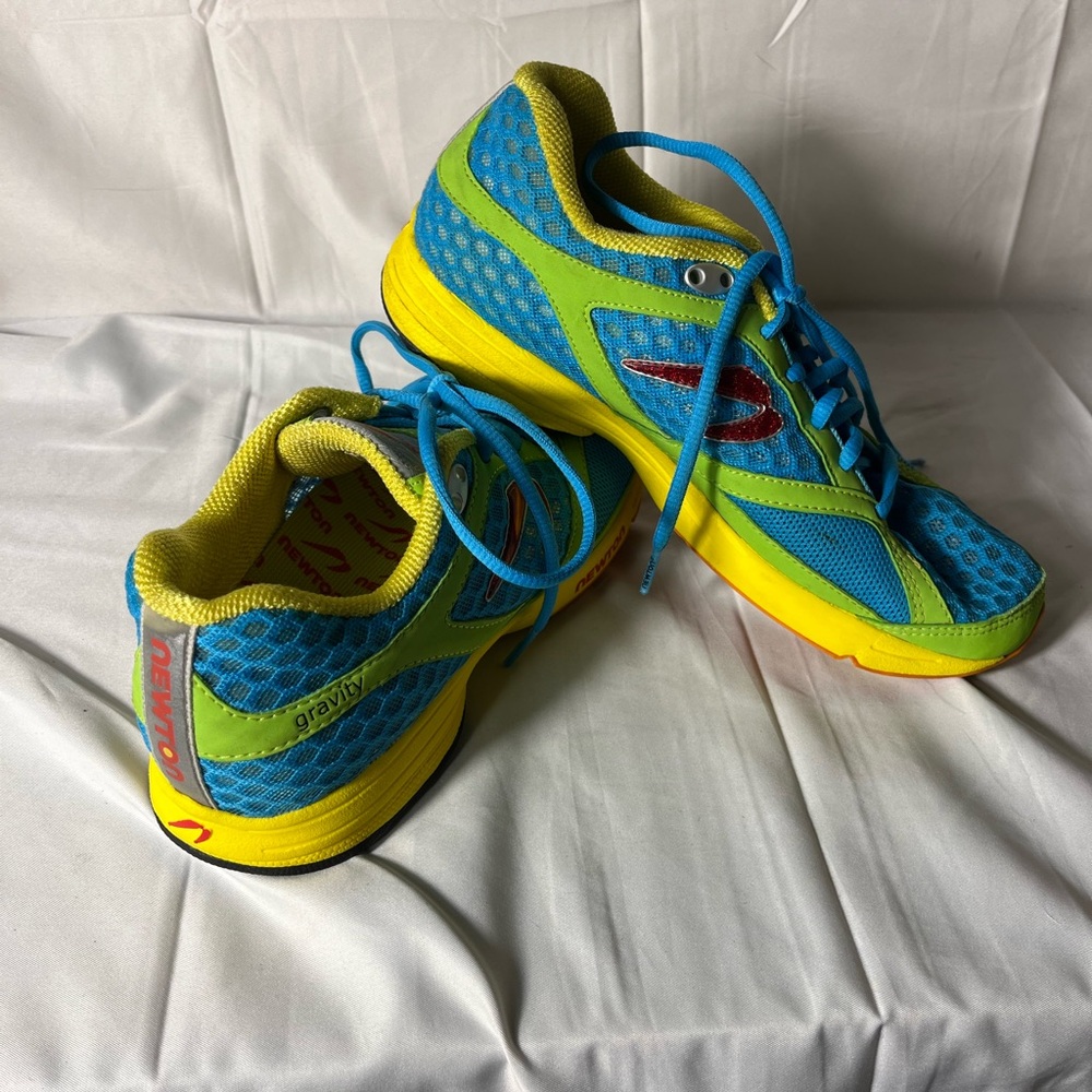 Newton Terra Momentum Running Blue Lime 00212 Women Training Sneakers Size 8.5 - Picture 8 of 10